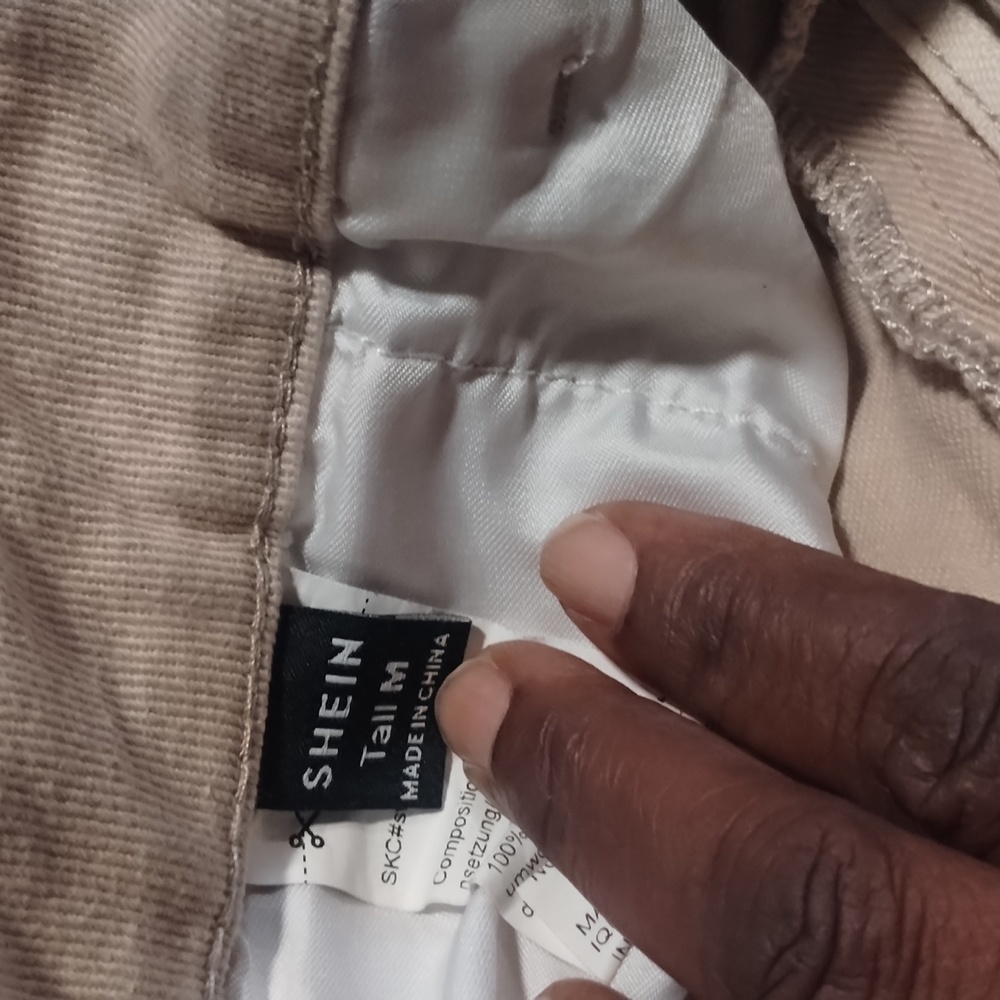 Cargo Cream Pants  Worm Once  Washed Size Tall